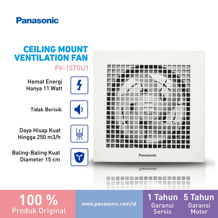 Panasonic Exhaust Fan Ceiling 6 inch - FV15TGU